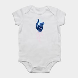 Blue heart. Baby Bodysuit